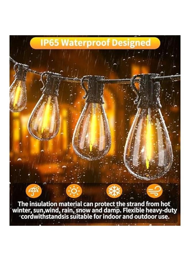 Arabest Long-lasting Outdoor String Lights with Waterproof Edison Bulbs for Patio Garden Parties  - Image 4