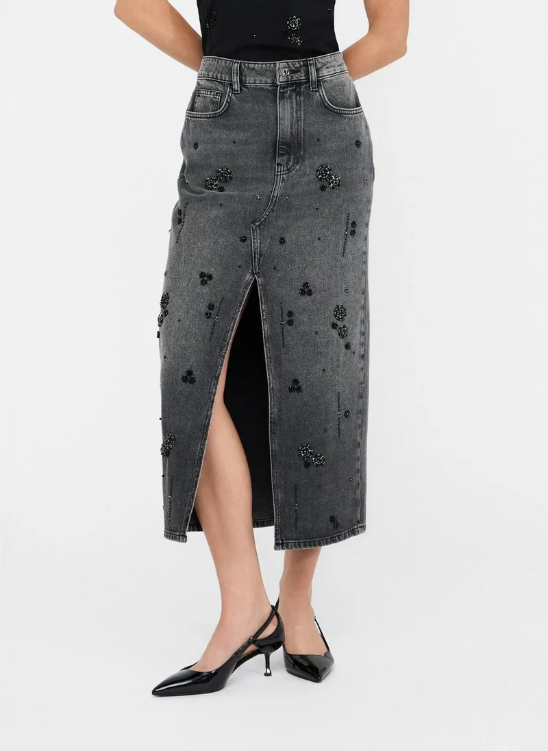 Liu Jo Denim skirt with gemstones