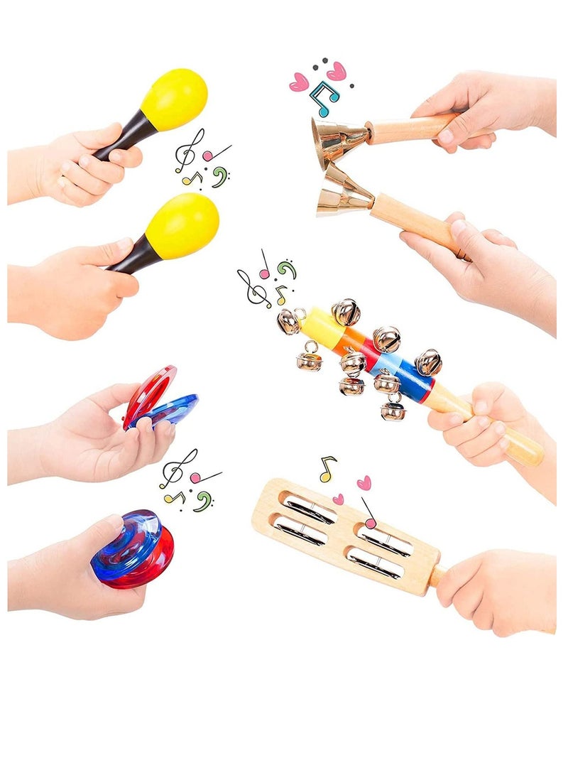 Y&D Musical Instruments Toddler Toys - Professional Preschool Music Education Percussion Set Early Learning Gifts for Boys and Girls with Storage Backpack  - Image 3