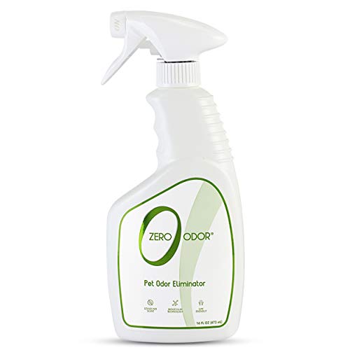 Zero Odor Pet Odor Eliminator for Strong Odor Eliminate Air Surface Odors Patented Molecular Technology Best For Carpet Furniture Beds Smell Great Again Over 400 Sprays Per Bottle