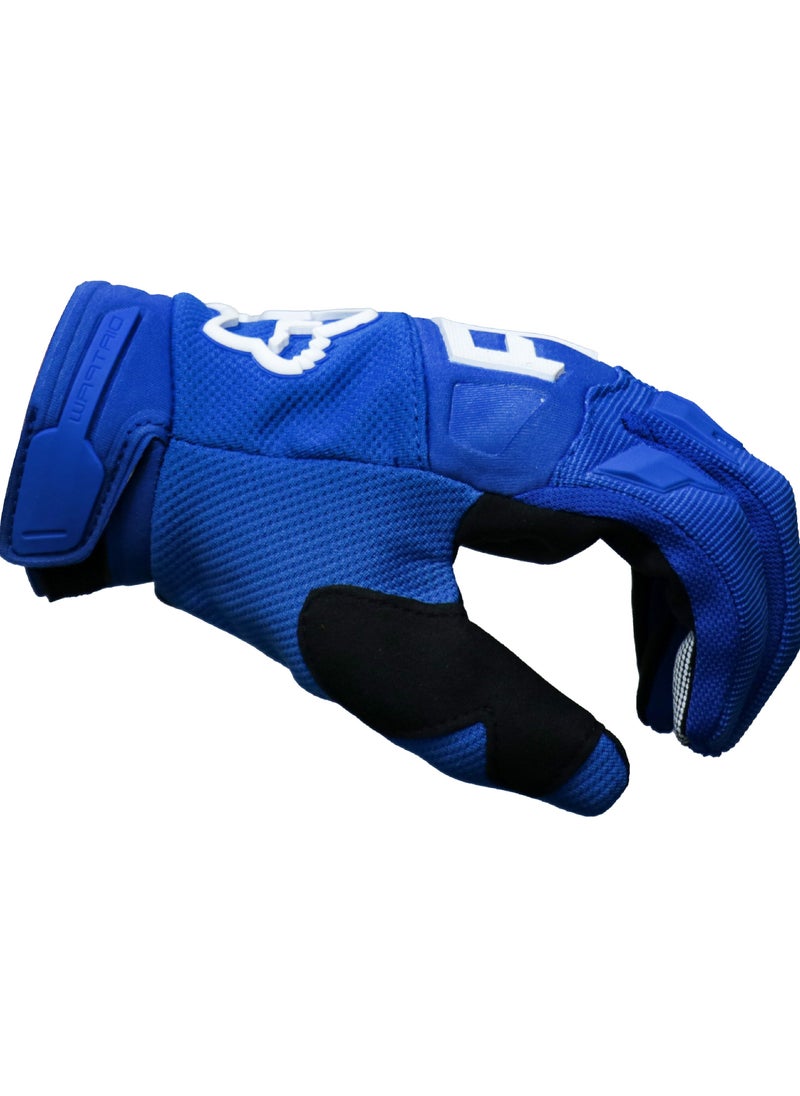 Fox زوج قفازات DIRTPAW الواقية لسباقات موتوكروس للرجال، أزرق، مقاس XL 823645XL  - Image 4
