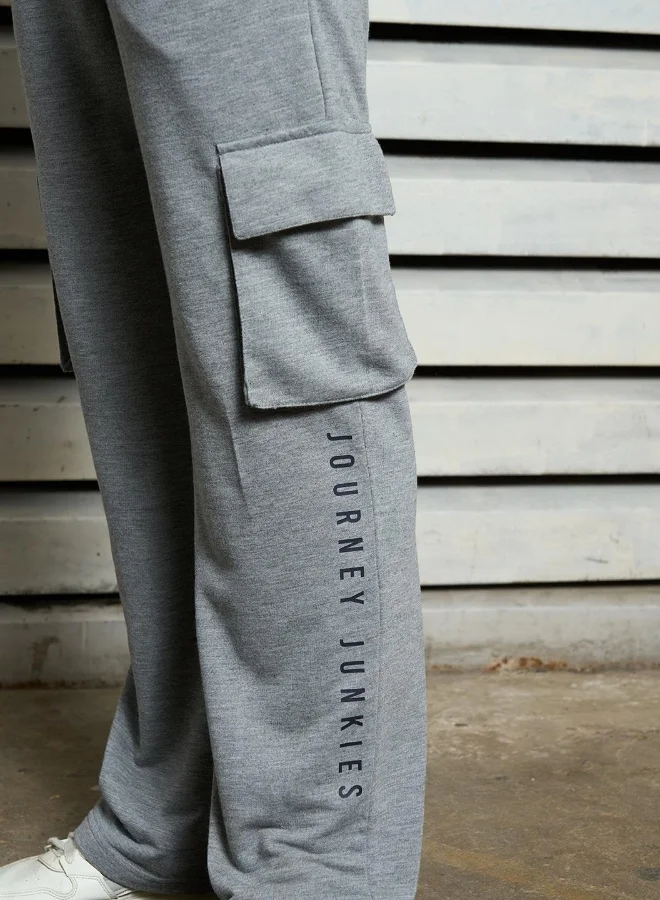 HIGH STAR Men’s Straight Fit Gray Trousers – Modern and Stylish