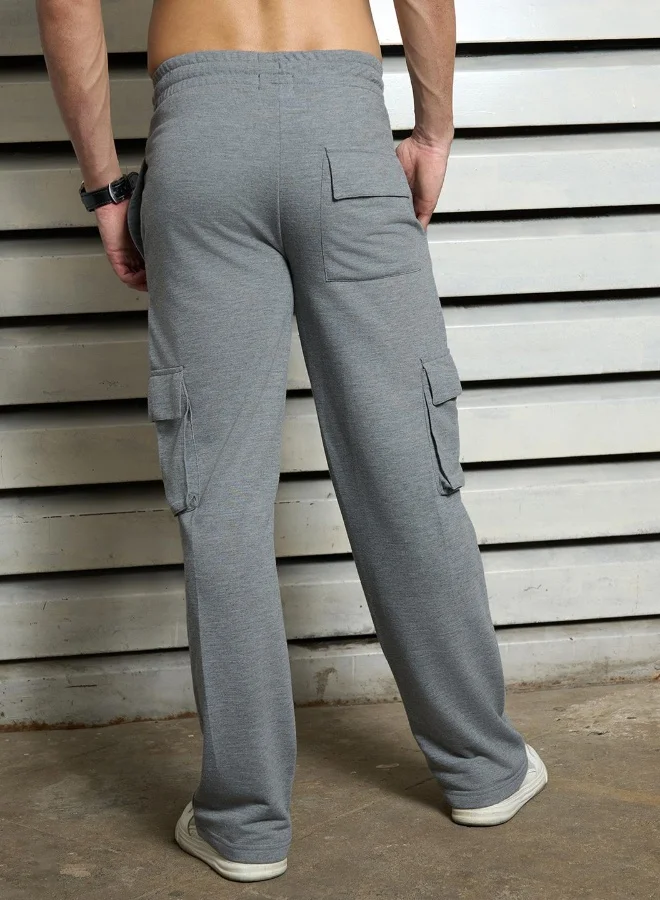 HIGH STAR Men’s Straight Fit Gray Trousers – Modern and Stylish