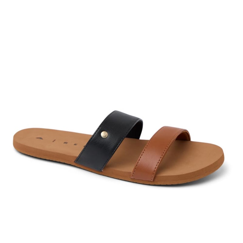 REEF Bliss Nights Eliana Womens Slide Sandal, Super Lightweight and Soft Footbed, Black/Cafe Duo, 7 - Image 4