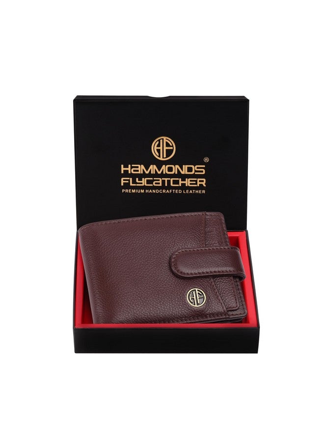 HAMMONDS FLYCATCHER Wallet for Men Leather Original, Mens Wallet, Leather Wallets for Men Stylish, Bi-Fold Wallets for Man, 5 Card Slots, Easy Access Card Slots, Coin Pocket, Gift for Mens - Redwood - Image 1