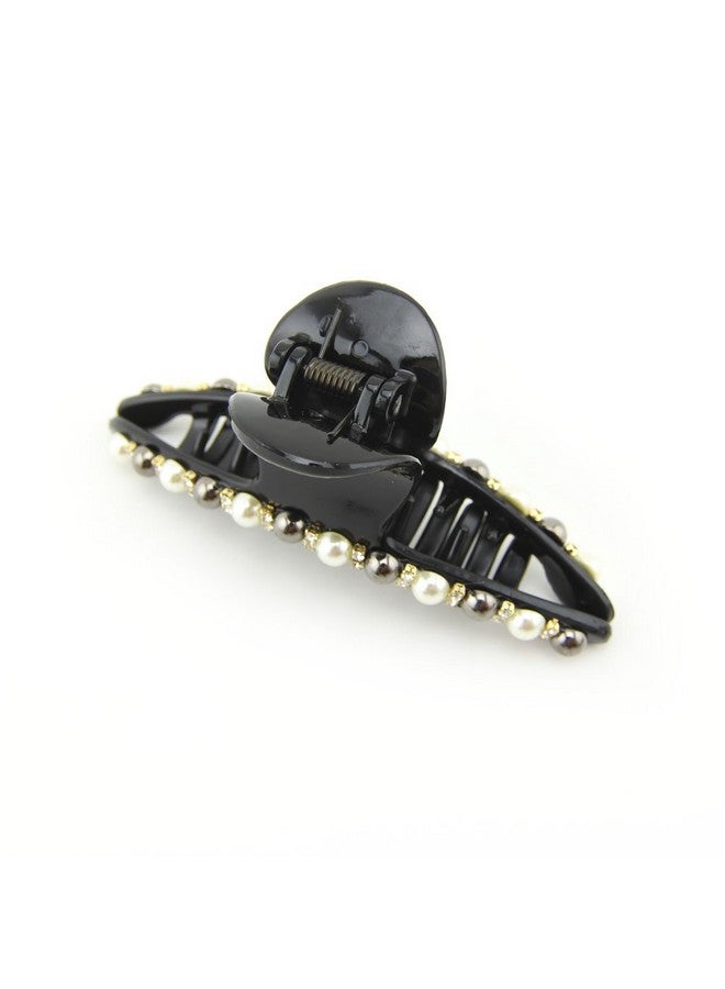 Meilliwish Gem Pearl Cute Beautiful Hair Claw Clip for Women 1 PCS(D79)(Long) - Image 2