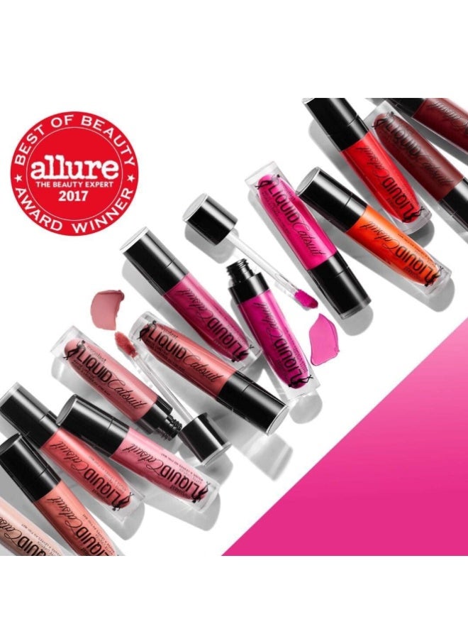 Nicka K أحمر شفاه سائل ماتي من ويت ن وايلد ميغالاست كاتسوت، لون شفاه مكياج، تركيبة كريمية مرطبة، مقاوم للتلطخ، يدوم طويلاً، خوخ نودست - Image 2