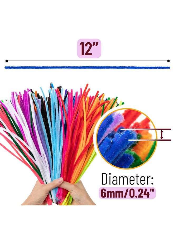 Mr. Pen منظفات الأنابيب 324 قطعة 27 لونًا منظفات الأنابيب سيقان الشنيل مستلزمات الحرف منظفات الأنابيب الحرفية منظفات الأنابيب سيقان الشنيل منظفات الأنابيب منظفات الأنابيب منظفات الأنابيب الناعمة السائبة - Image 4