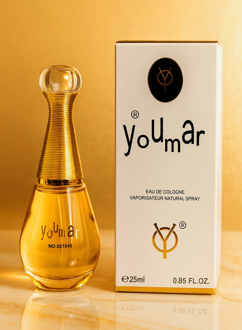 يومار أفضل عطر نسائي من مجموعة يومار رقم 1045 | عطر يدوم طويلًا للنساء برائحة الحمضيات، والزهور البيضاء المنعشة، والروائح المائية | أو دو بارفان للنساء 25 مل - Image 1