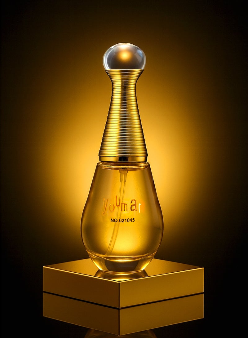 يومار أفضل عطر نسائي من مجموعة يومار رقم 1045 | عطر يدوم طويلًا للنساء برائحة الحمضيات، والزهور البيضاء المنعشة، والروائح المائية | أو دو بارفان للنساء 25 مل - Image 2