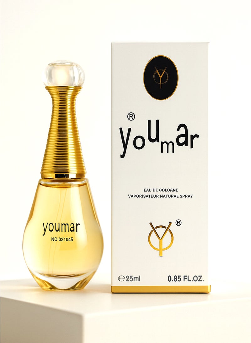 يومار أفضل عطر نسائي من مجموعة يومار رقم 1045 | عطر يدوم طويلًا للنساء برائحة الحمضيات، والزهور البيضاء المنعشة، والروائح المائية | أو دو بارفان للنساء 25 مل - Image 3