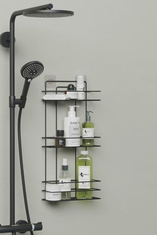 Stainless Steel Adhesive Bathroom Organizer 3 Tier Bathroom Shelf Shower Shampoo Holder Corner Shelf Wall Organizer - pzsku/ZDB7CBC70DD5BE331229EZ/45/_/1725724126/b83dcb34-2c9d-4b14-b125-eb7ddcf55c24