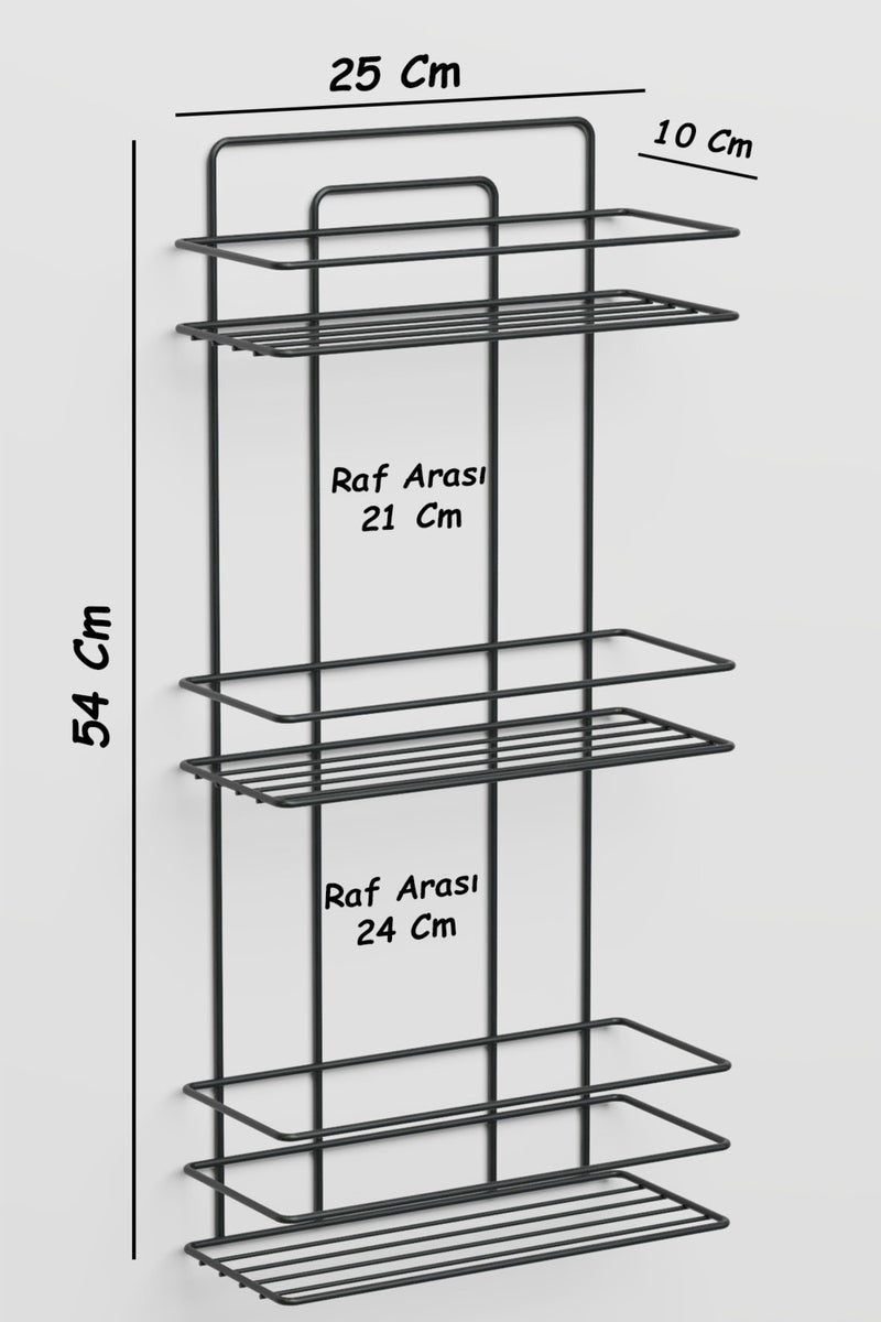 Stainless Steel Adhesive Bathroom Organizer 3 Tier Bathroom Shelf Shower Shampoo Holder Corner Shelf Wall Organizer