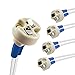 DiCUNO Bi-Pin Base, G4, G6.35, GY6.35, GX5.3, GU5.3, MR16, GZ4 MR11, Halogen Incandescent Led Socket Ceramic Wire - Image 2