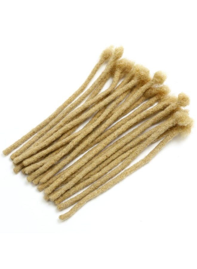 MIUULAAR 04cm Thickness 613 Blonde Color 6 Inch 30 Strands 100 Real Human Hair Dreadlock Extensions for ManWomenKid Full Head Handmade Can Be Dyed Bleached Curled Permanent loc Extension - Image 4