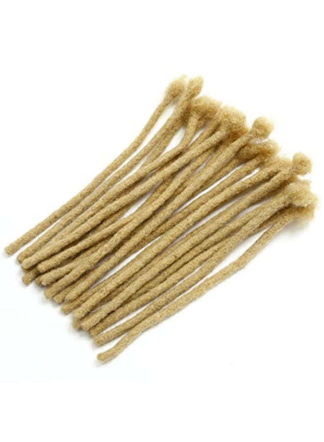 MIUULAAR 04cm Thickness 613 Blonde Color 6 Inch 30 Strands 100 Real Human Hair Dreadlock Extensions for ManWomenKid Full Head Handmade Can Be Dyed Bleached Curled Permanent loc Extension - Image 3
