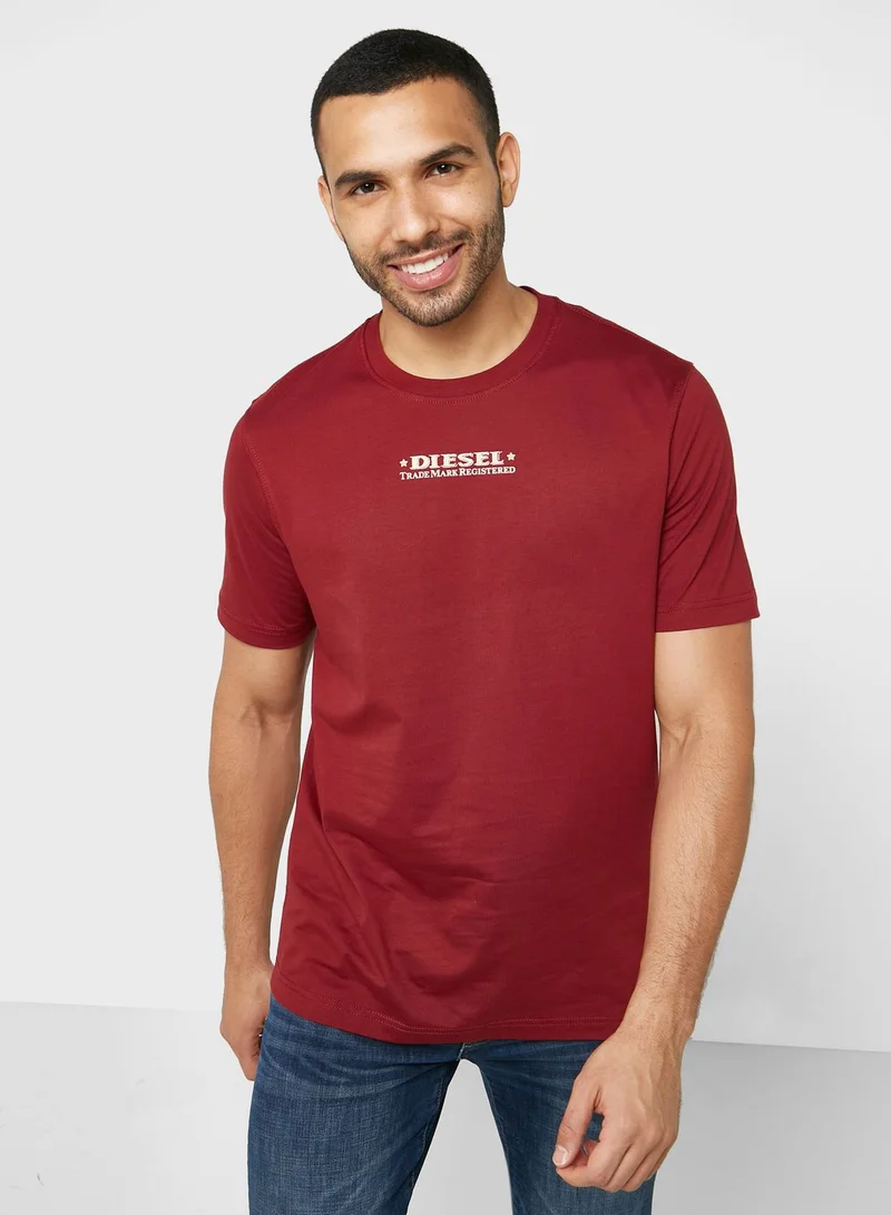 DIESEL Logo Crew Neck T-Shirt
