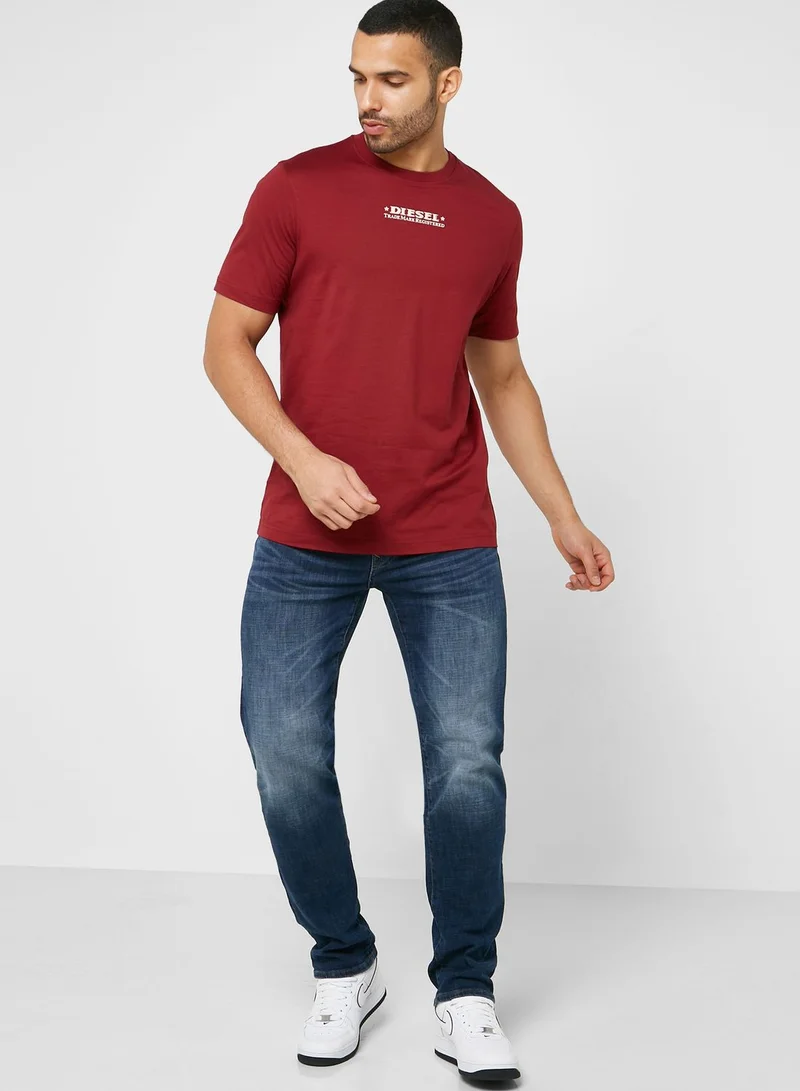 DIESEL Logo Crew Neck T-Shirt