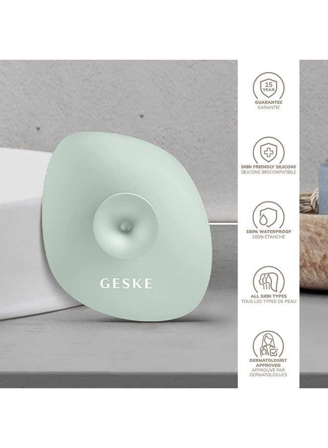 GESKE Smartappguided™ Facial Brush 4 In 1 Professional Facial Cleansing Brush With Handle Skin Cleansing Soft Silicone Facial Brush Routine Skincare Gentle Cleansing Facial Cleanser - Image 5