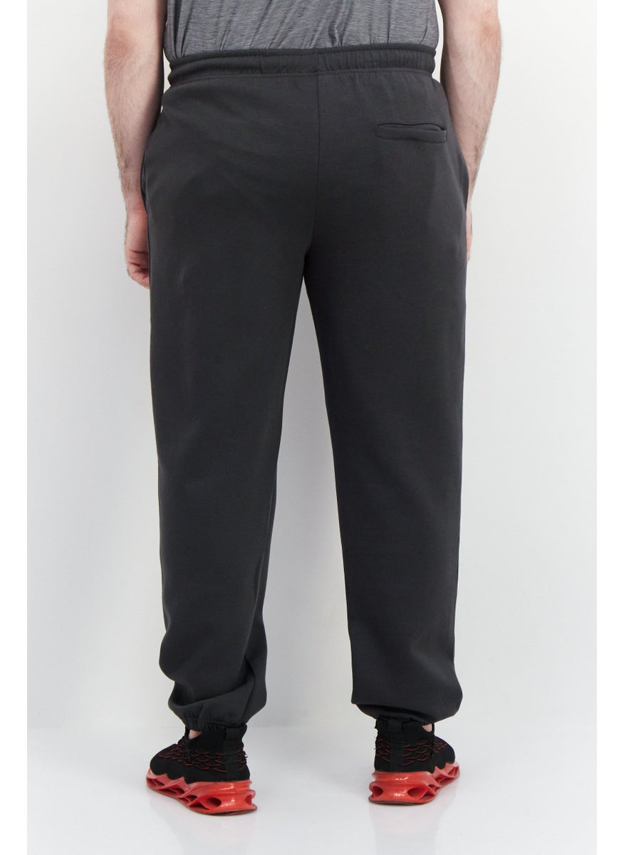 Nordland - Men Regular Fit Brand Logo Jogger Pants, Dark Grey - Image 1