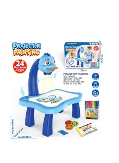 Generic Intelligent Projection Drawing Board Trace and Draw Projector Toy with Light & Music for Kids  - Image 1