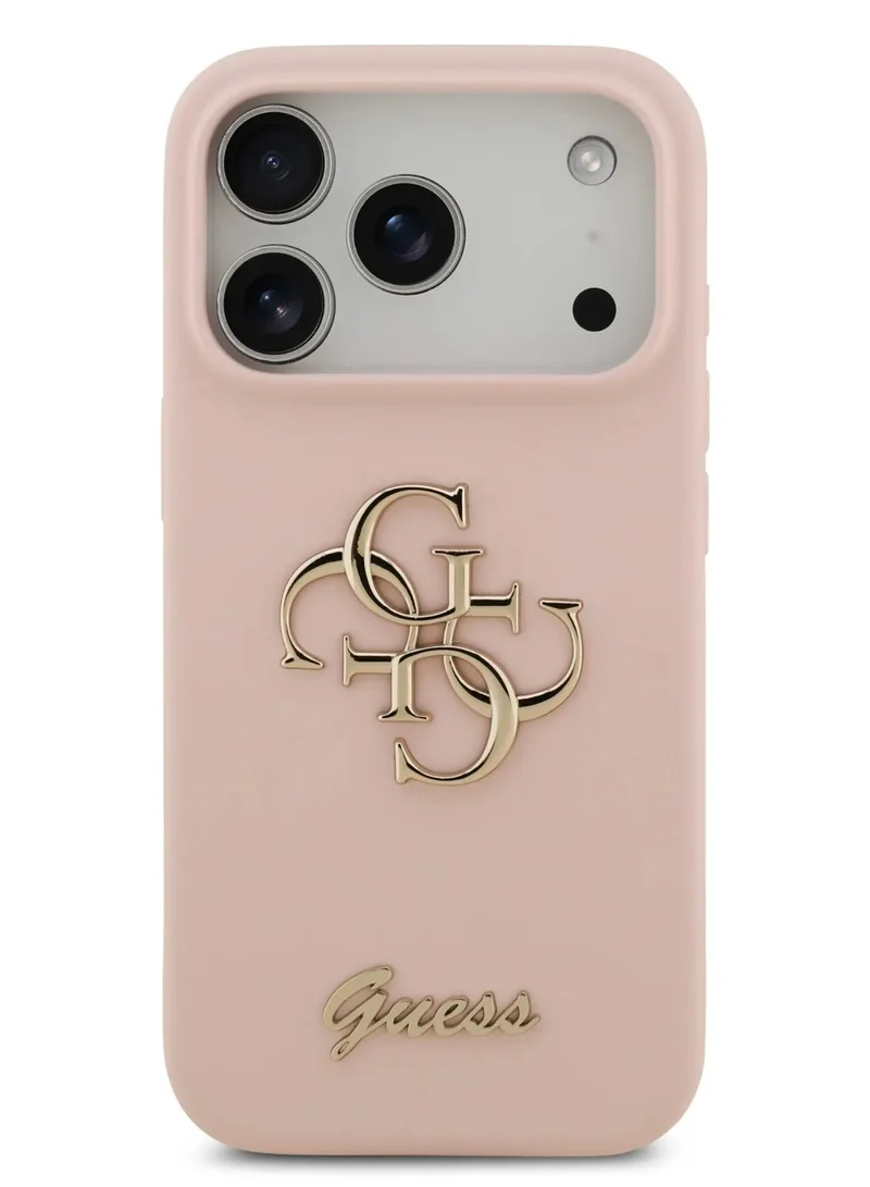 GUESS iPhone 17 Pro Max Case Cover / Silicone Case With 4G & Script Logo - Pink