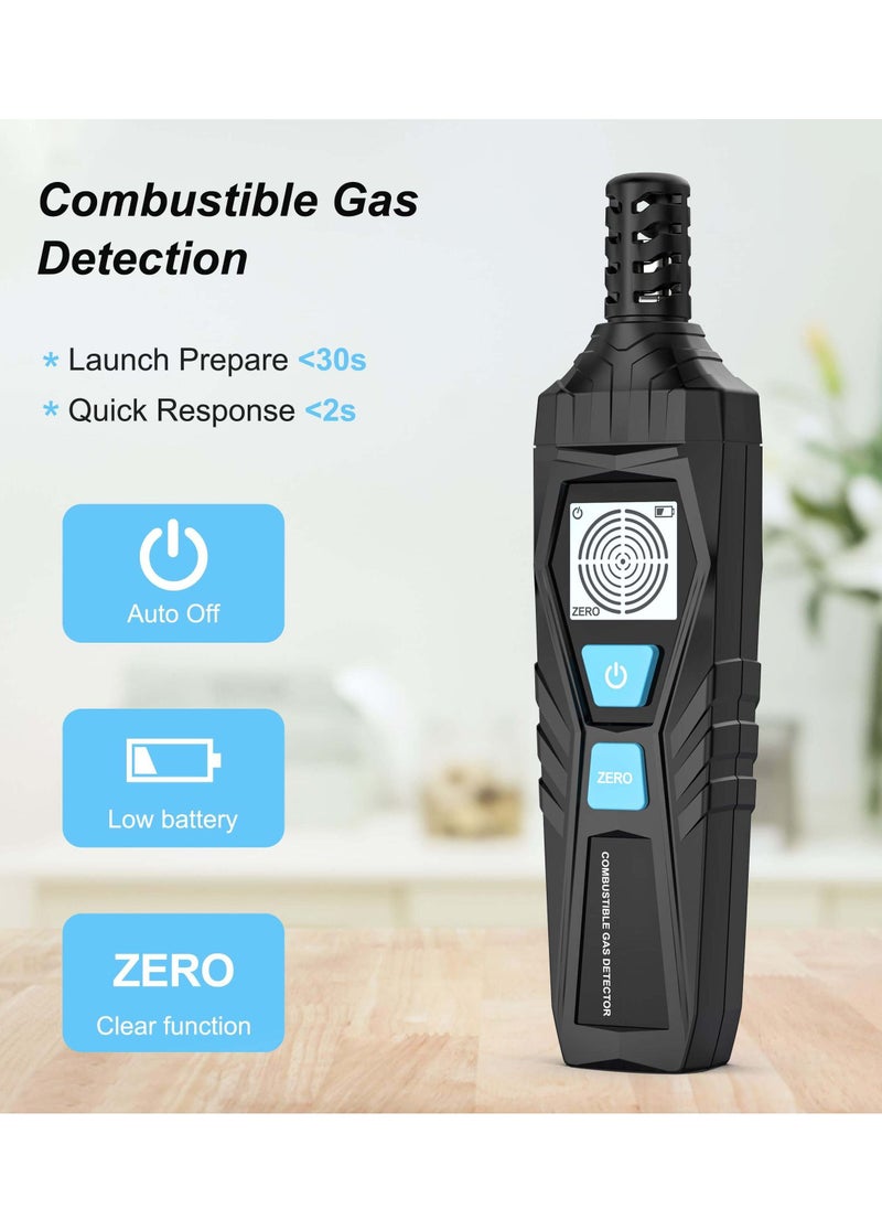 Excefore - Gas Leak Detector, Natural Gas Detector with Audible & Visual Alarm, Portable Gas Sniffer to Locate Combustible Gas Leak Sources Like for LPG, LNG, Natural, Methane & Butane Gases Detecting - Image 1