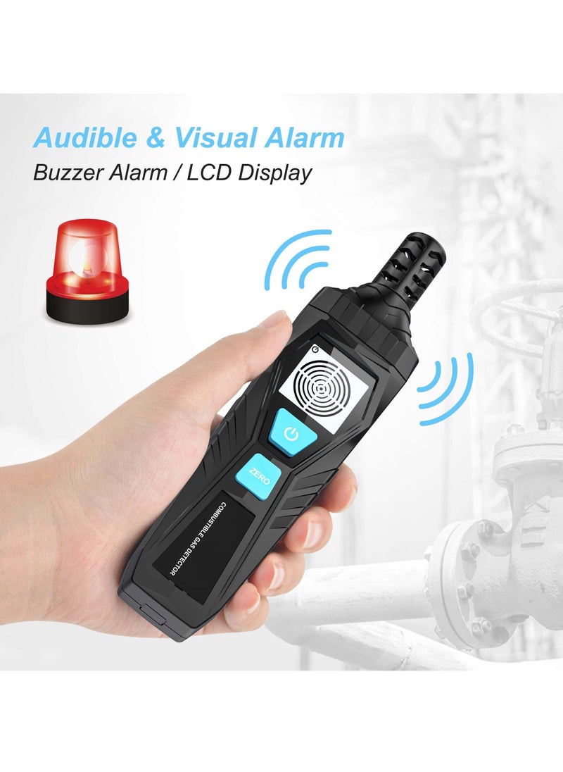 Excefore - Gas Leak Detector, Natural Gas Detector with Audible & Visual Alarm, Portable Gas Sniffer to Locate Combustible Gas Leak Sources Like for LPG, LNG, Natural, Methane & Butane Gases Detecting - Image 1