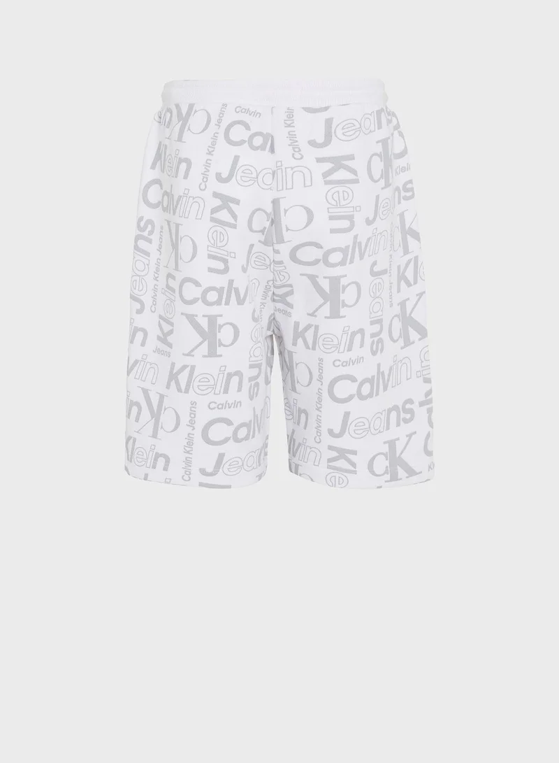 Calvin Klein Jeans Youth All Over Print Shorts