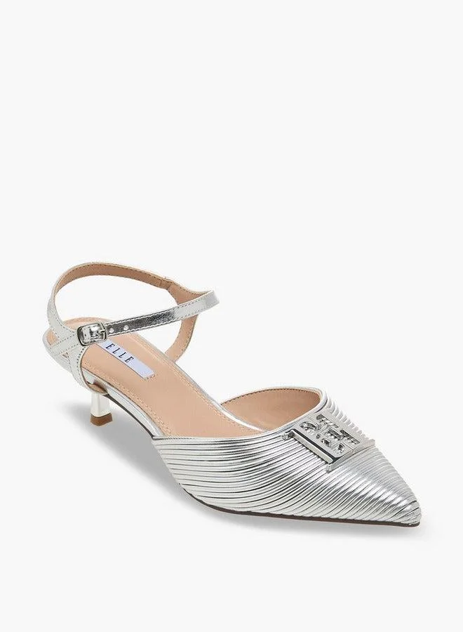 ELLE Women Embellished Kitten Heel Sandals Ramadan Collection