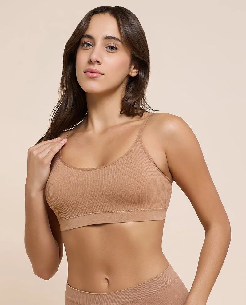 R&b  2 Pack Ribbed Padded Sports Bra for Women | Best Price UAE
