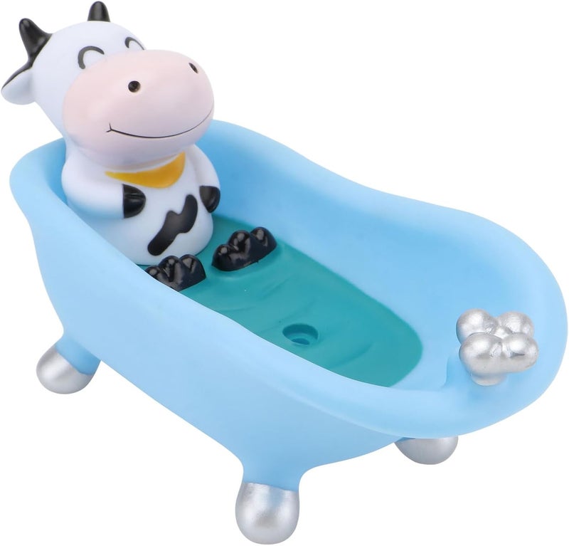 Lovely Cartoon Animal Soap Box Drain Tray Blue Basin Bathtub Soap Holder Summer Bathroom Shelf for Household Use - Image 1