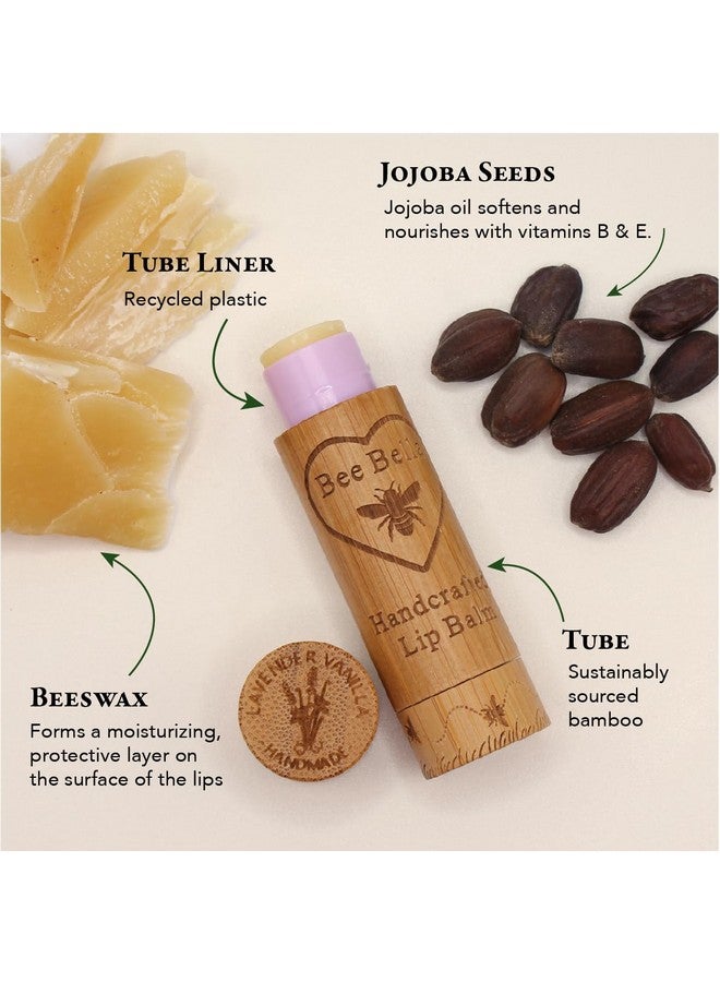 Bee Bella Lip Balm, Lavender Vanilla, 3 Pack - Moisturizing Lip Care, 100% Natural, Original Organic Beeswax with Vitamin E, Handmade in USA, Gift - Image 4