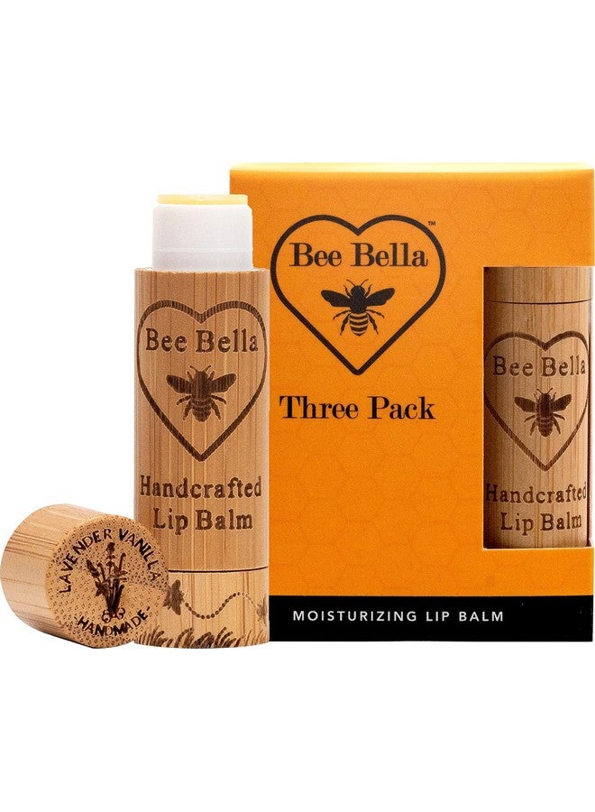 Bee Bella Lip Balm, Lavender Vanilla, 3 Pack - Moisturizing Lip Care, 100% Natural, Original Organic Beeswax with Vitamin E, Handmade in USA, Gift - Image 3