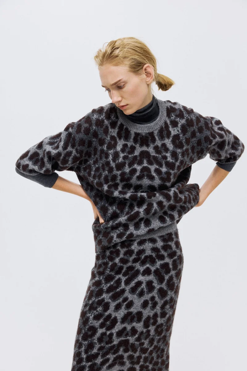 H&M Boxy jacquard-knit jumper