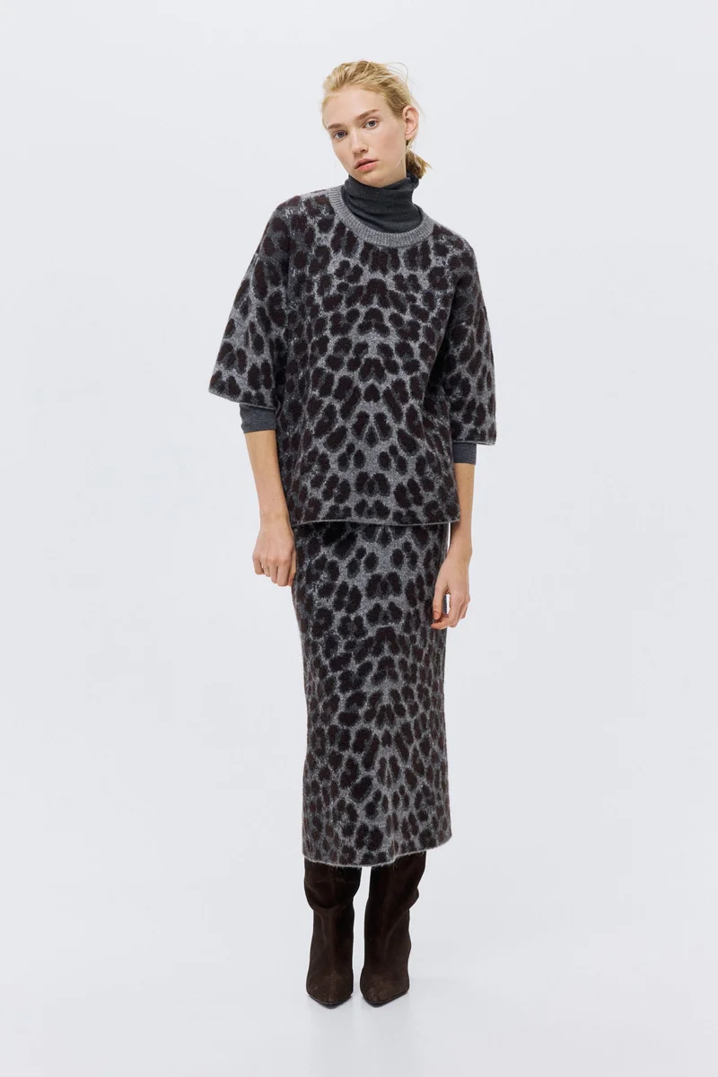 H&M Boxy jacquard-knit jumper