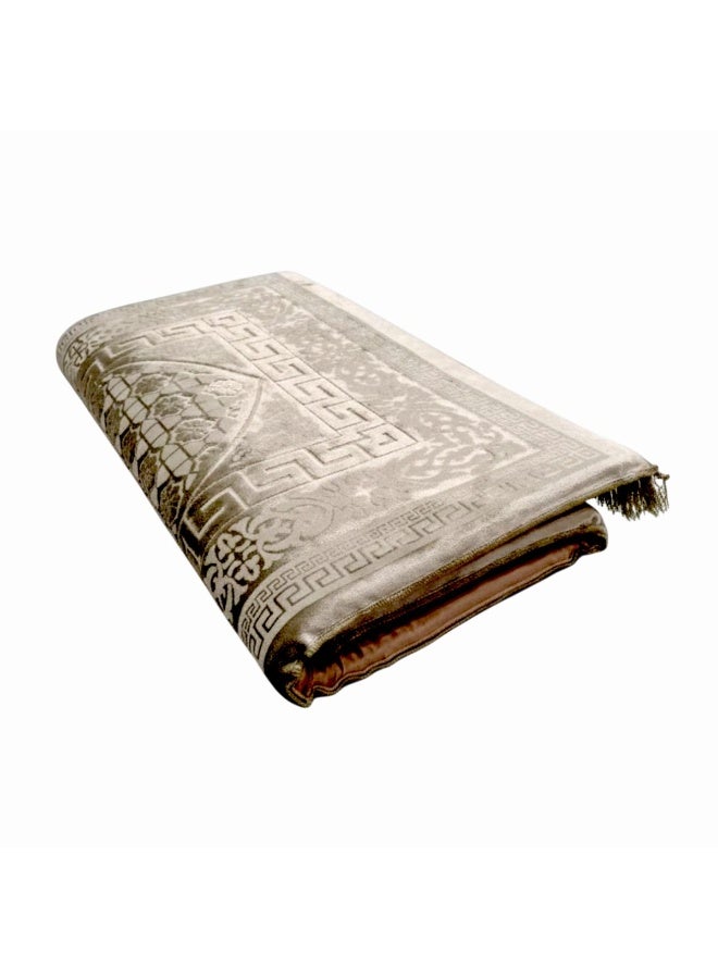 Museum Memory Foam Prayer Mat Safaa. Velvet Comfortable Prayer Rug. Elegant Essential Design Sajadah with Foam. - Image 3