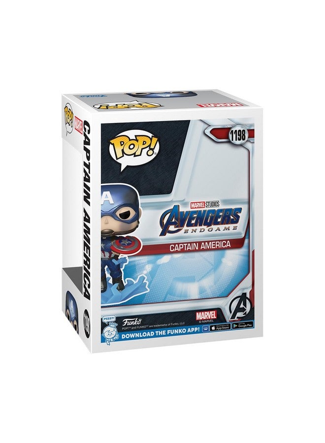 Funko فنكو بوب! مارفل أفنجرز إندغيم كابتن أمريكا مع درع مكسور وميولنير (يتلألأ في الظلام ومعدني)، حصري - Image 5