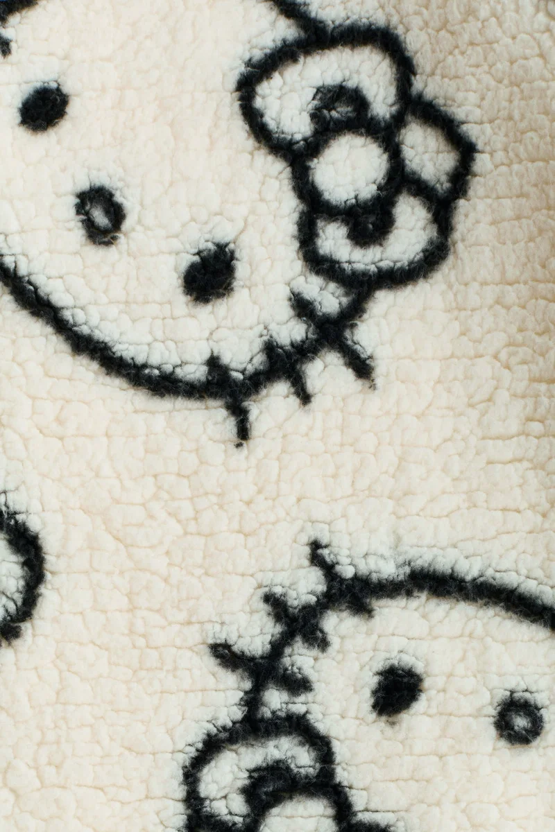 H&M Motif-detail teddy jacket