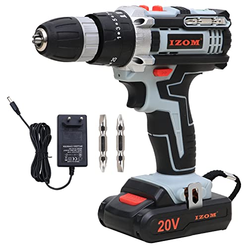 IZOM IZ-CD/SB-20V Cordless Drill Machine With Multiple Torque Settings & A Keyless Chuck for Automatic Spindle Locking - Image 1