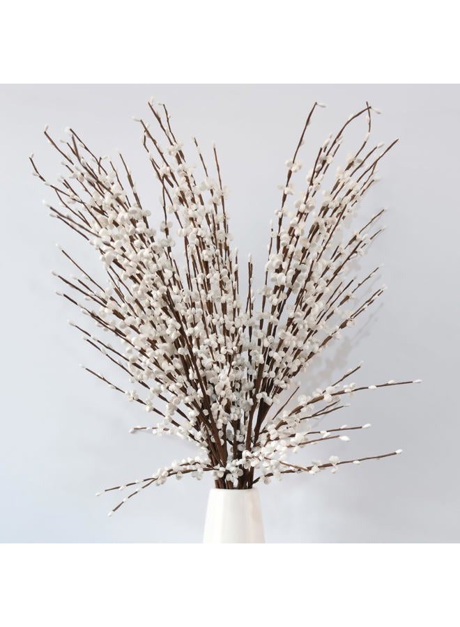 NOLAST 10 Pieces 29.5" Long of Artificial Flowers Faux Jasmine Fake Flower for Wedding Home Office Party Hotel Restaurant Decoration (White) - Image 1