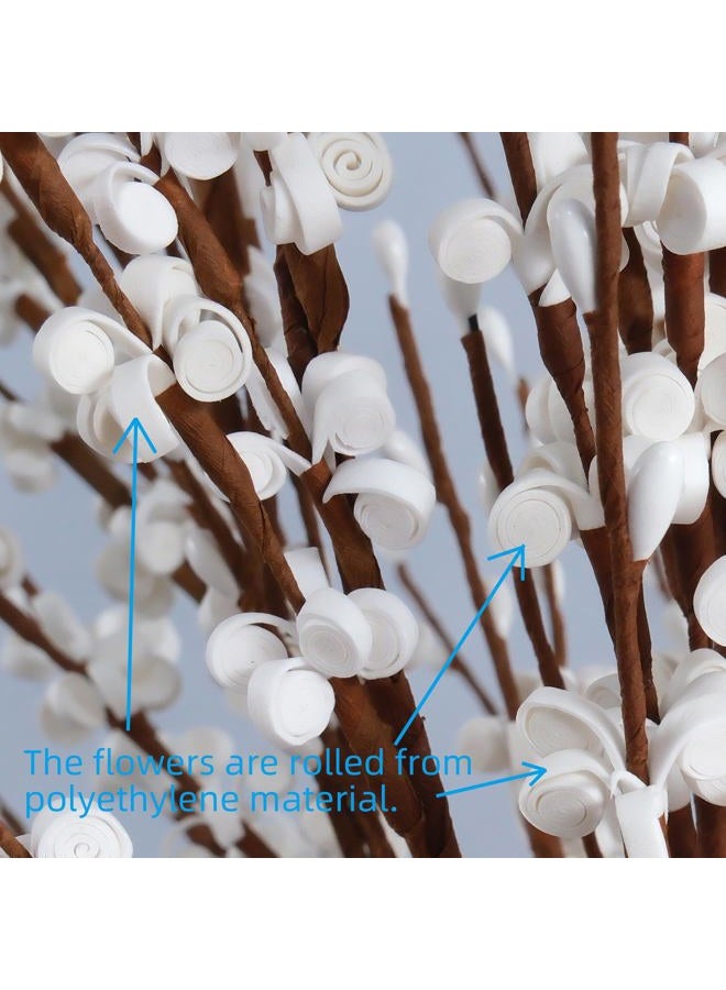NOLAST 10 Pieces 29.5" Long of Artificial Flowers Faux Jasmine Fake Flower for Wedding Home Office Party Hotel Restaurant Decoration (White) - Image 3