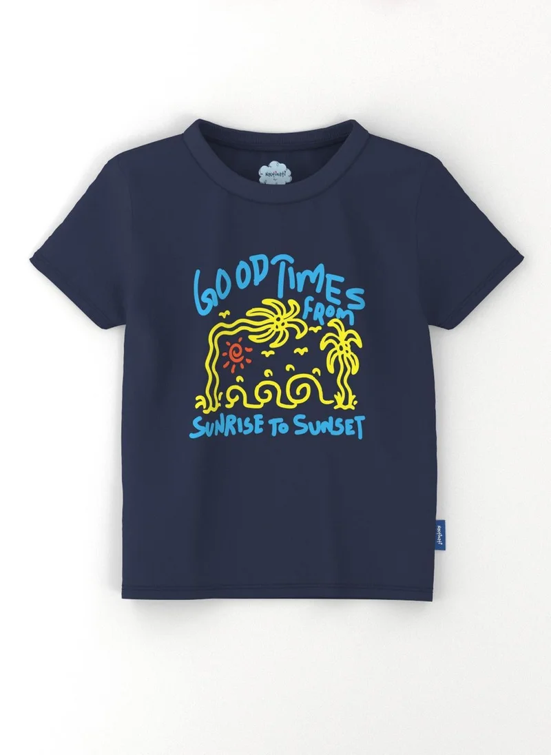 Nautinati Coral, Navy, Green Nautinati Boys' Cotton Pack of 3 Printed T-shirt for Men | Best Price UAE