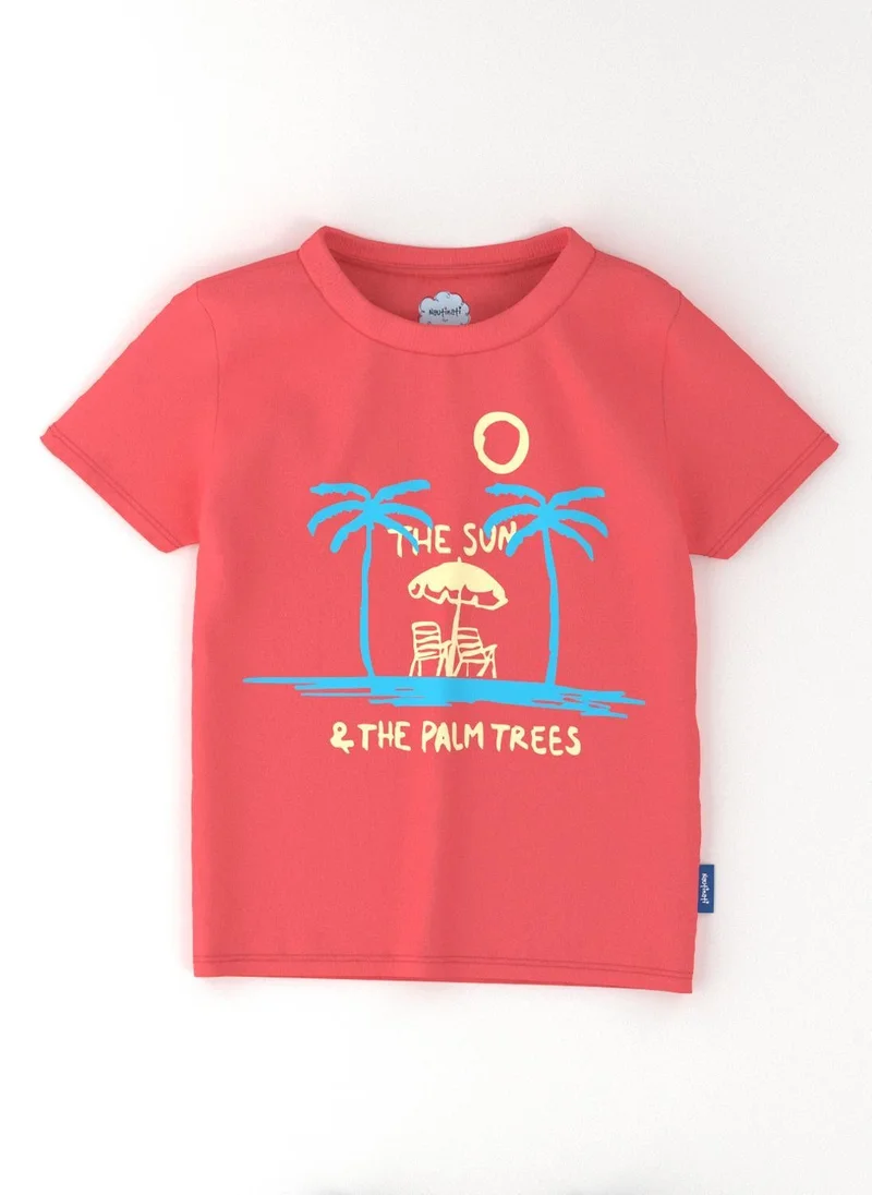 Nautinati Coral, Navy, Green Nautinati Boys' Cotton Pack of 3 Printed T-shirt for Men | Best Price UAE