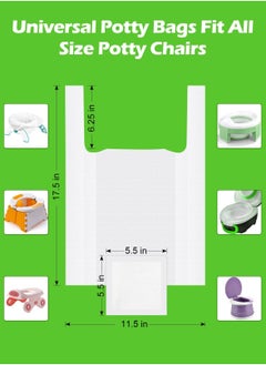 Generic 30 Disposable Potty Bags, Potty Liners Compatible with OXO Tot 2-in-1 Go Potty, Potty Refill Bags for Toddler Toilet, Universal Potty Training Bags Fit Most Potty Chairs, Seats, Portable Travel Toilet  - Image 2