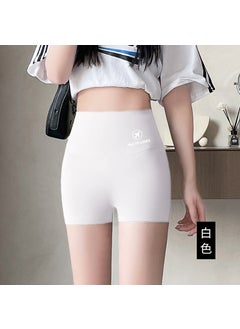 Breathable Shaping Bike Yoga Shorts White (upgraded nylon plus cotton)
