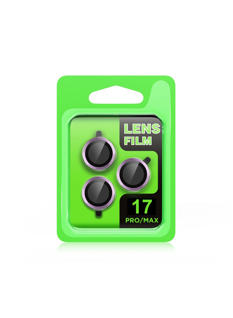 بلو فاير واقي عدسة كاميرا فاخر لهاتف iPhone 17 Pro / Pro Max – فيلم حماية من زجاج مقوى 9H، مضاد للخدوش والصدمات، مقاوم للغبار وبصمات الأصابع، تغطية كاملة مع إطار معدني قوي – متوفر بعدة ألوان - Image 1