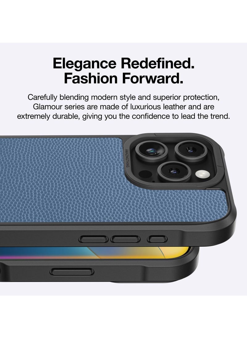 AMAZINGthing - Glamour Mag (12Feet) Drop Proof for iPhone 16 Pro MAX Case Cover Compatible with MagSafe - Blue - Image 1