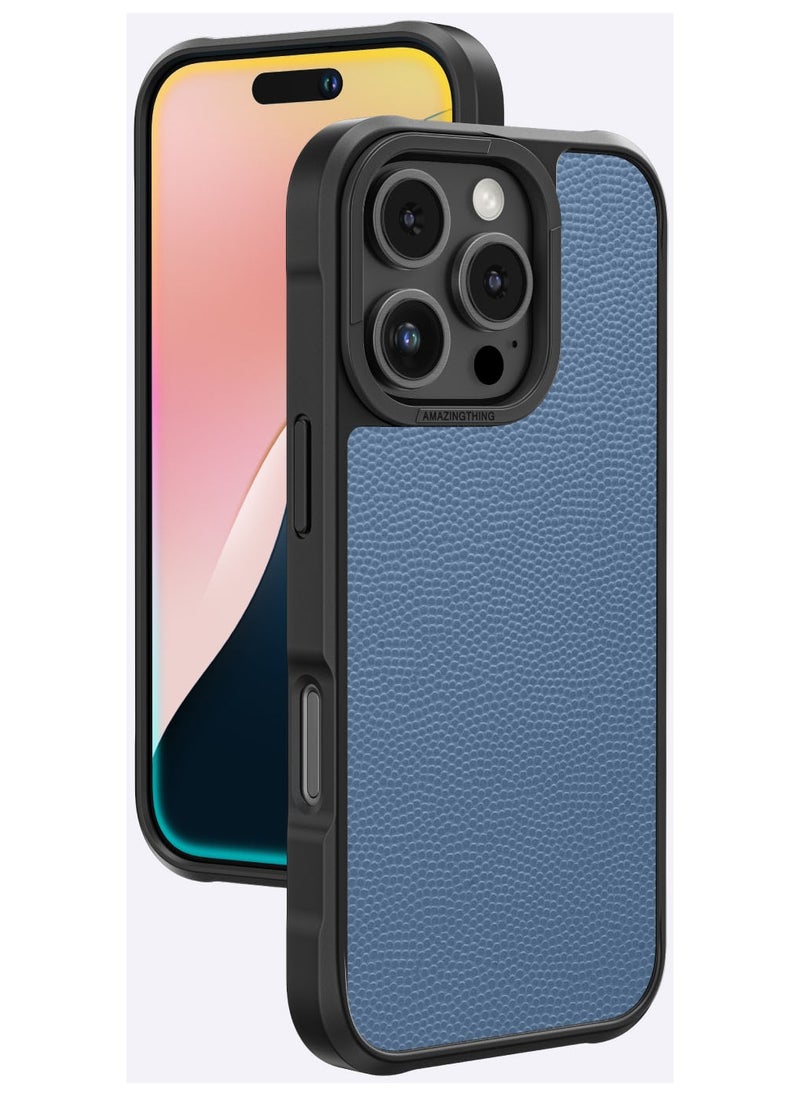 AMAZINGthing - Glamour Mag (12Feet) Drop Proof for iPhone 16 Pro MAX Case Cover Compatible with MagSafe - Blue - Image 1