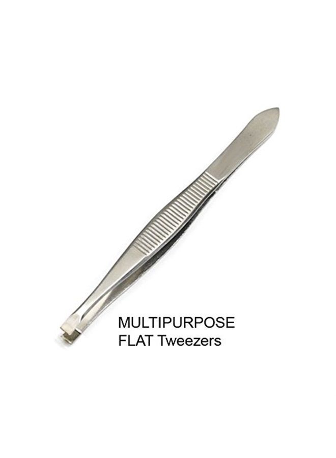 Luxxii (3 Pack) Tweezers Set - Stainless Steel Slant Tip, Flat, Point Tweezers Hair Plucker for Hair and Eyebrows Personal Care (A) - Image 5